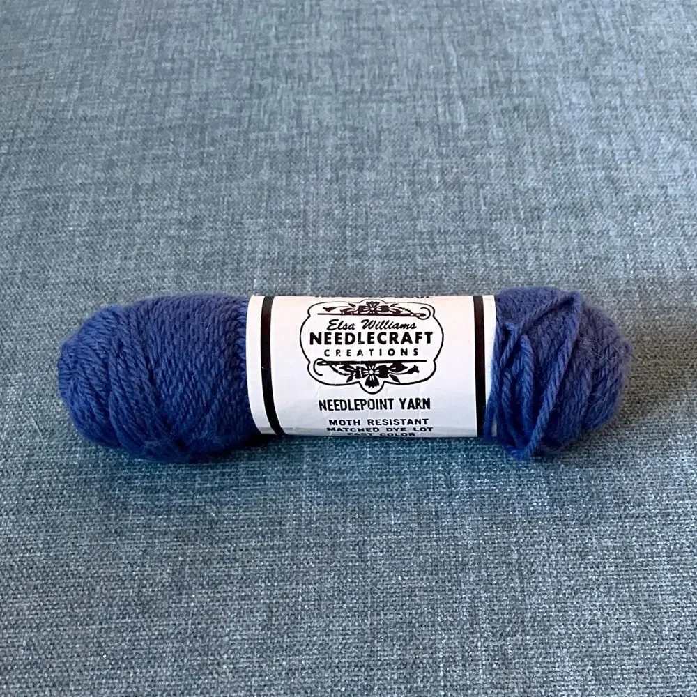 Blue Needlepoint Thread Yarn